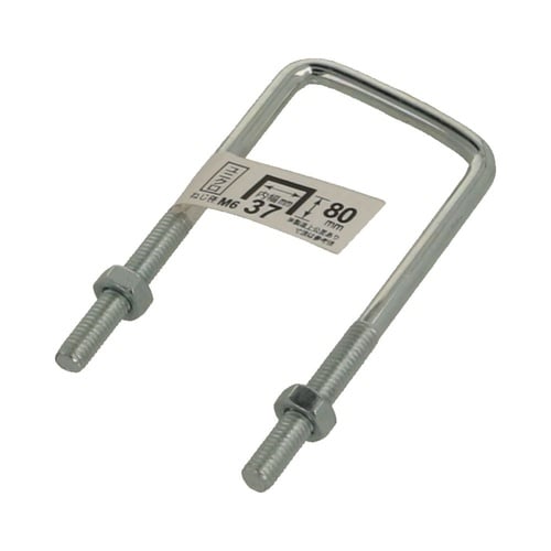 足長コの字ボルト 6×37×80 1セッ