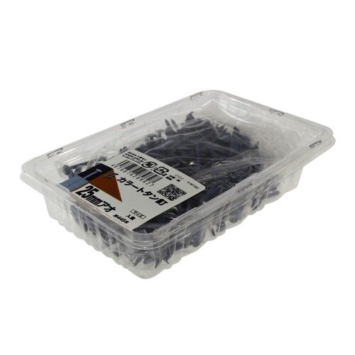 カラートタン釘 25mm青 1セット(4