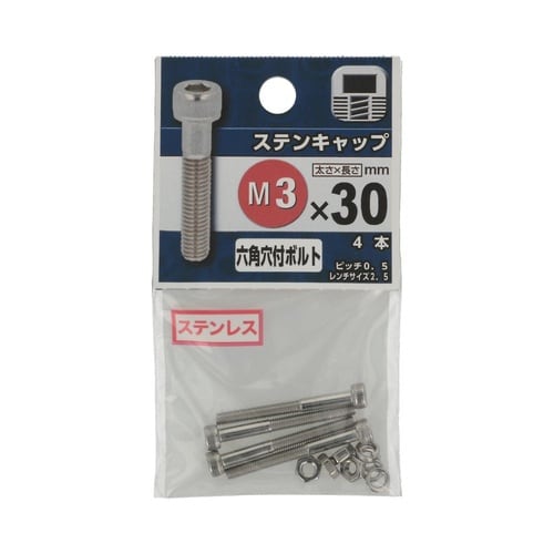 ステンキャップ 3×30 1セット(4個