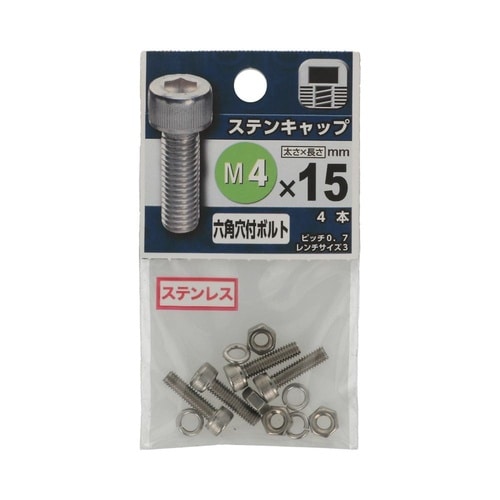 ステンキャップ 4×15 1セット(4個
