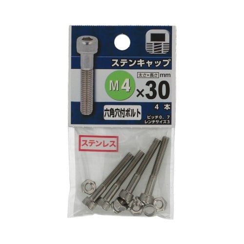 ステンキャップ 4×30 1セット(4個