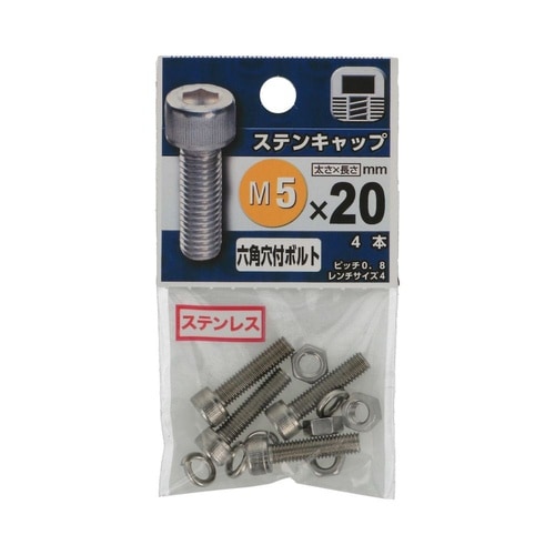 ステンキャップ 5×20 1セット(4個