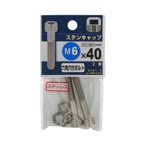 ステンキャップ 6×40 1セット(2個