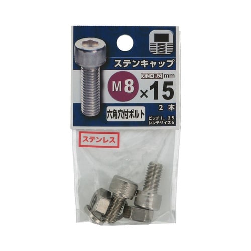 ステンキャップ M8×15 1セット(2