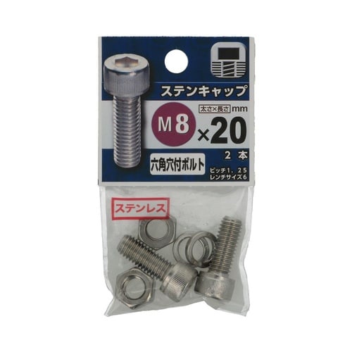 ステンキャップ M8×20 1セット(2