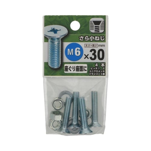 さら小ねじ 6×30 1セット(4個×5