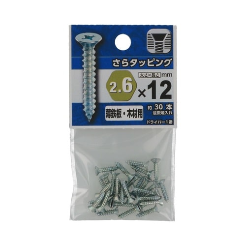さらタッピング 2.6×12 1セット(
