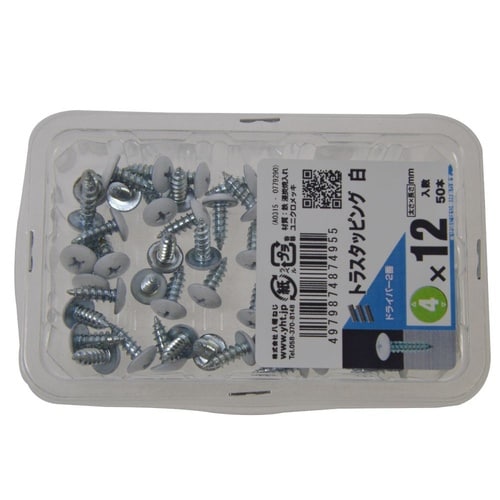 トラスタッピング白 4×12 1セット(