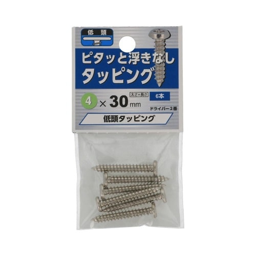 低頭タッピング 4×30 1セット(6個