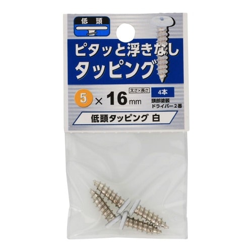 低頭タッピング 白 5×16 1セット(
