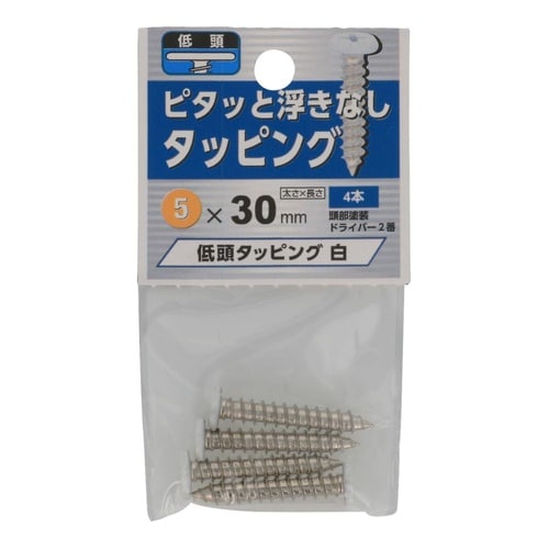 低頭タッピング 白 5×30 1セット(