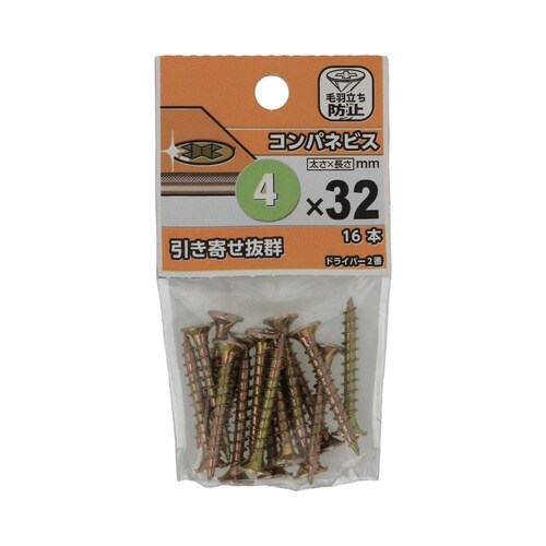 コンパネビス 4.0×32 1セット(1