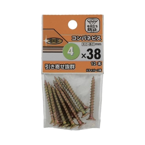 コンパネビス 4.0×38 1セット(1