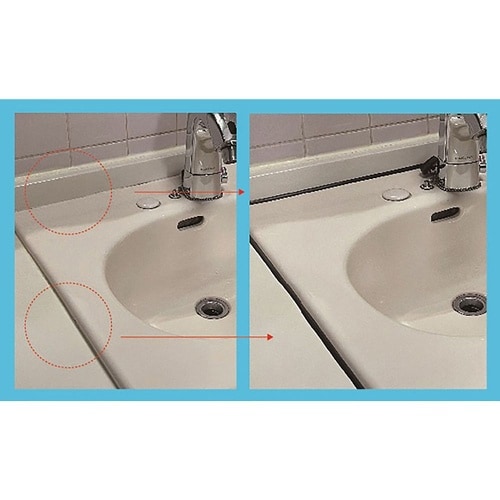 粘着付軟質隙間カバー 黒 2m NO18