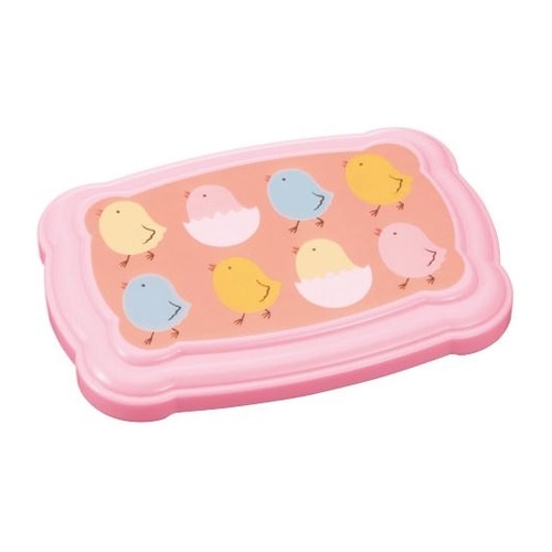 ピヨピヨ幼稚園弁当容器 本体(ピンク)蓋