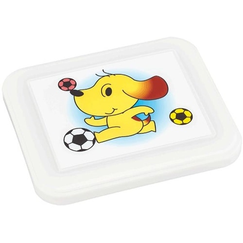 スタック幼稚園弁当容器 本体(アカ)蓋(