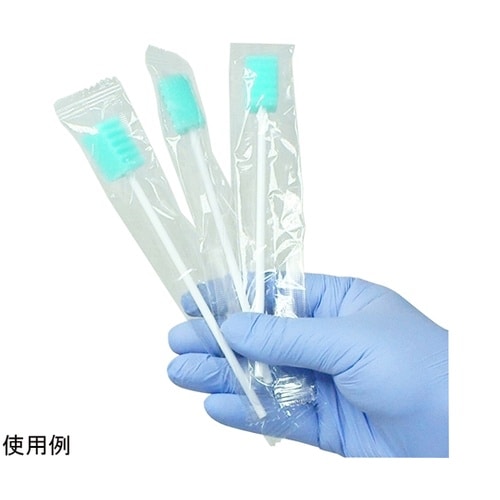 口腔ケアスポンジ グリーン 波型 1箱(