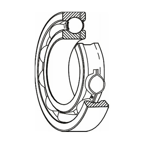 日本精工(NSK) 単列深溝玉軸受 69