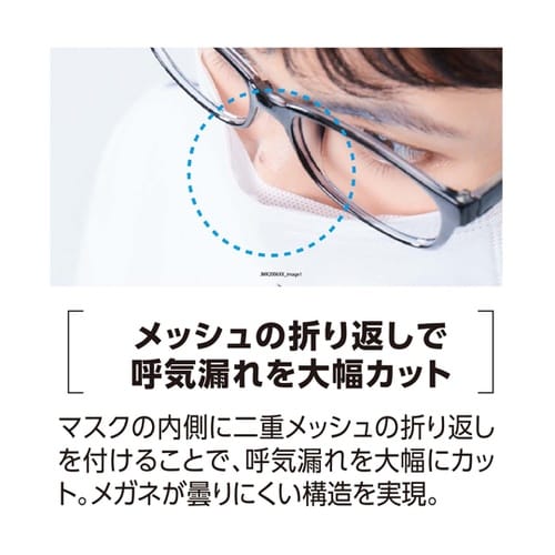 メガネが曇りにくいマスク 1パック(7枚
