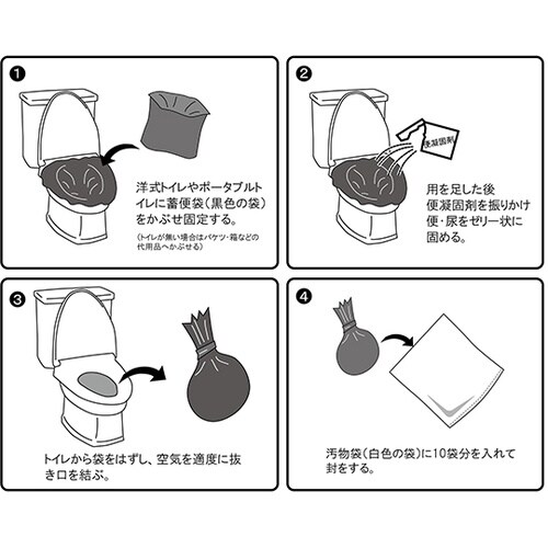 防災士が選んだ非常用トイレセット 1ケー