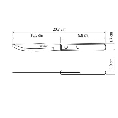 テーブルナイフ 20cm ポリウッド レ