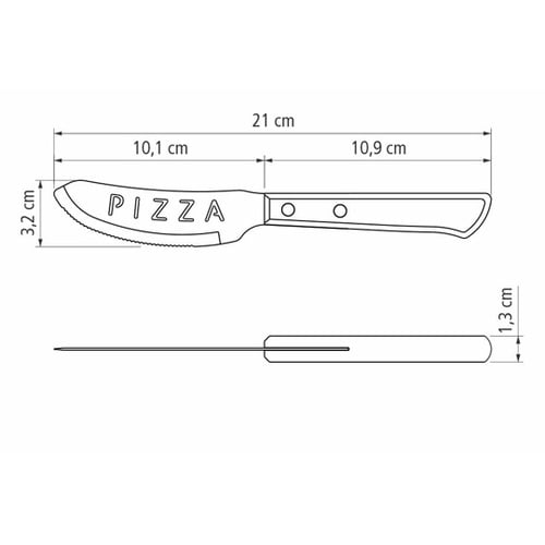 ポリウッド ピザナイフ ダーク 2981