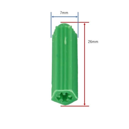 皿頭タッピングネジ(径4mm)中空壁・石