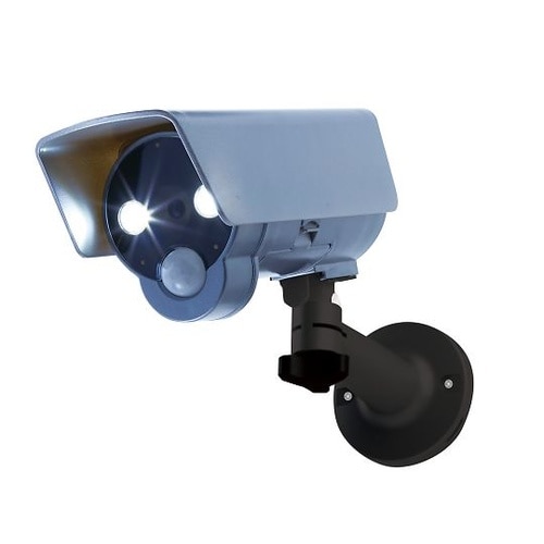 センサーライト付防犯ダミーカメラ