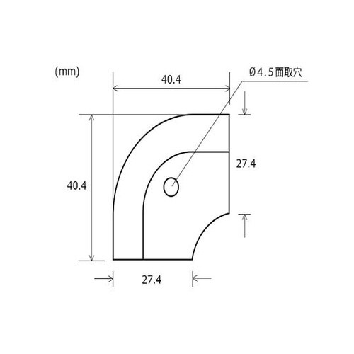 コーナーカバー 出隅 ホワイト (D33