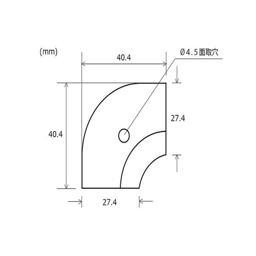 コーナーカバー 入隅 ホワイト (D33