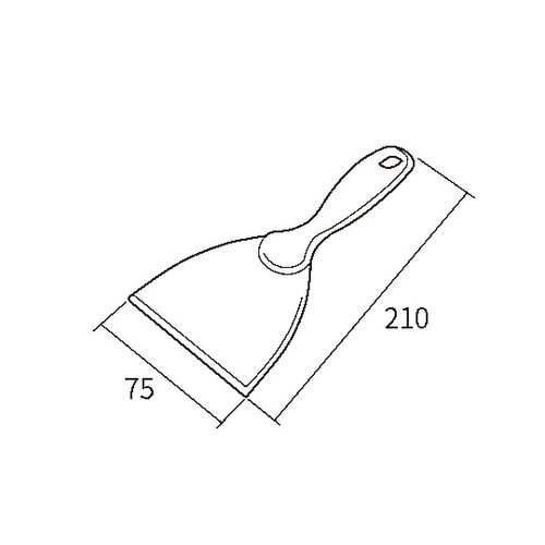 ハンドスクレーパー(75mm)グリーン