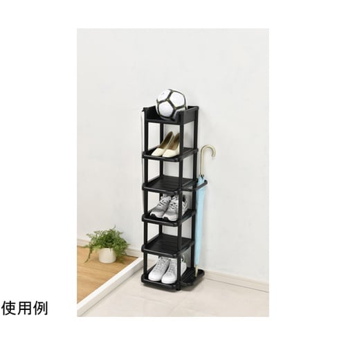 シューズラック 追加トレー ブラック