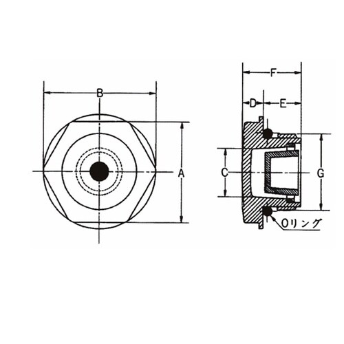 丸型オイルゲージ ネジ付オイルゲージ K