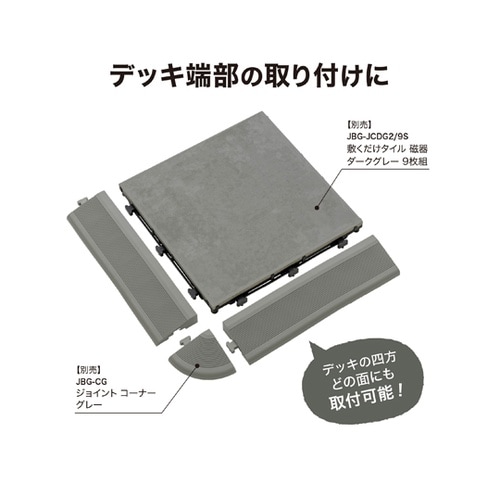 ジョイントデッキ エッジ グレー JBG