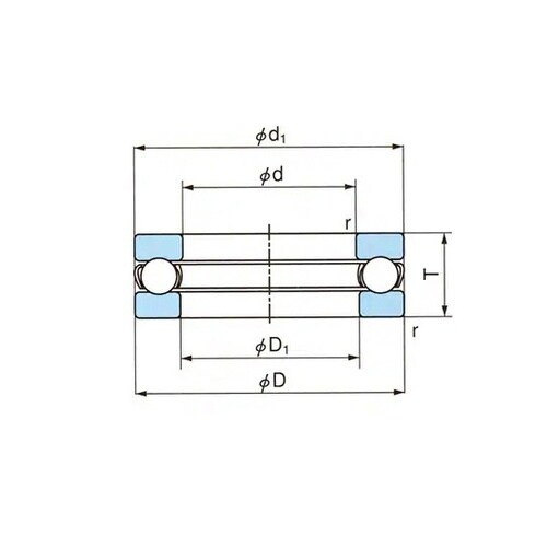 スラスト玉軸受 51100番台φ15×φ