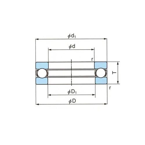 スラスト玉軸受 51200番台φ30×φ