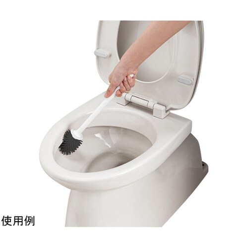 トイレブラシ ケース付き 黒ブラシ