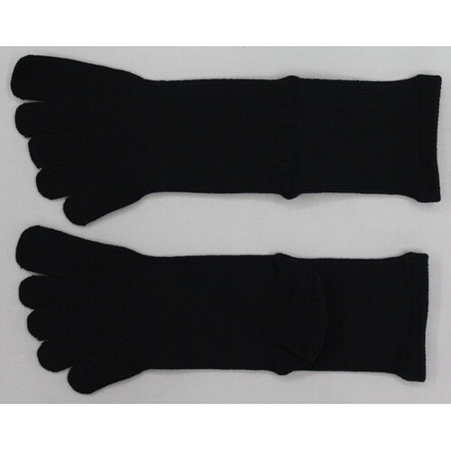 デオセル5本指カカト付ソックス ミドル丈