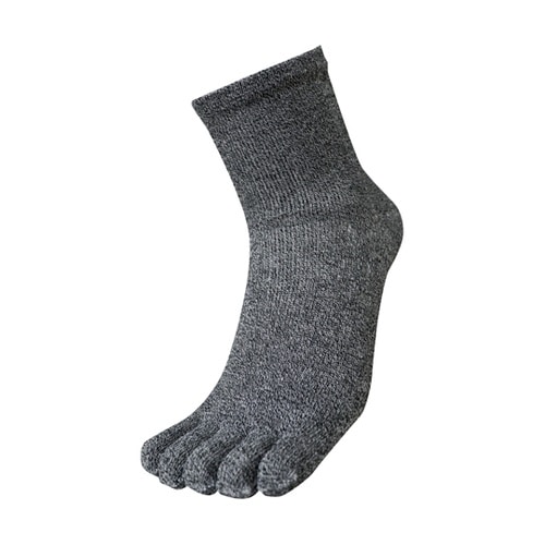 デオセル5本指カカト付ソックス ミドル丈