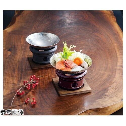 陶器・丸コンロ(赤茶)*固形燃料専用 2