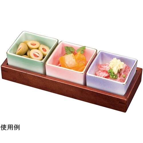 陶器角型珍味入用カスター台 16180