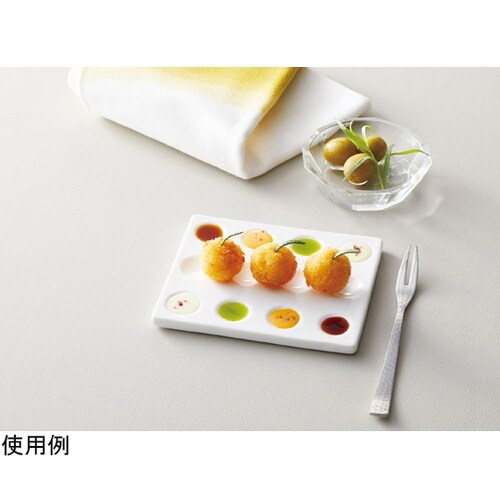 陶器ミニパレット皿 長角 28082