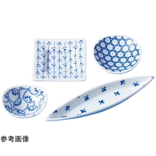 豆小皿 藍 角 26821