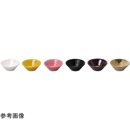 石目調丸型珍味入 黄 27699