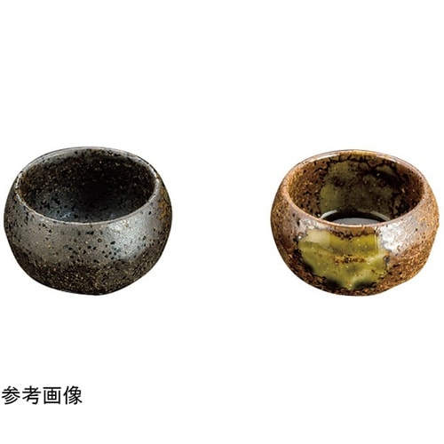 三つ足珍味入(小)黒伊賀白吹 26541