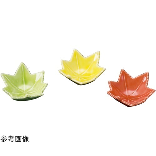 もみじ型珍味入(小)黄 26204