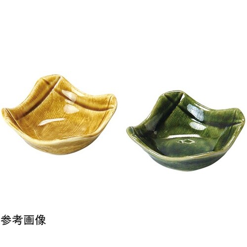 削ぎ格子角珍味入 織部 27880