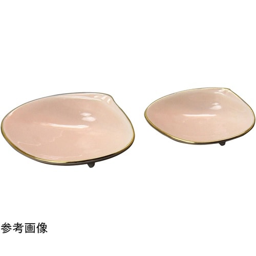 ハマグリ金縁珍味小皿(小)薄紅 2777