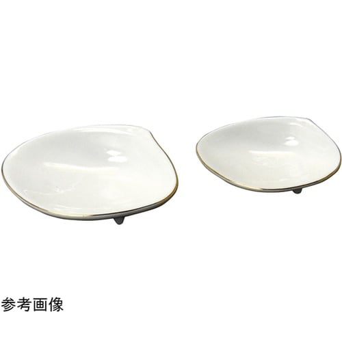 ハマグリ金縁珍味小皿(小)白 27781