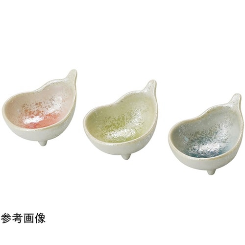 ナス型ラスター珍味入(ヒワ) 27918